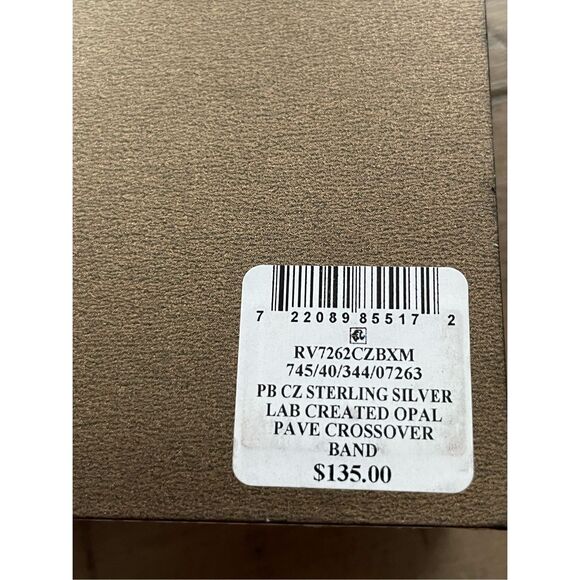 Giani Bernini CZ Crossover Size 8 Ring 18k Gold over Sterling Silver New in Box - Picture 4 of 4